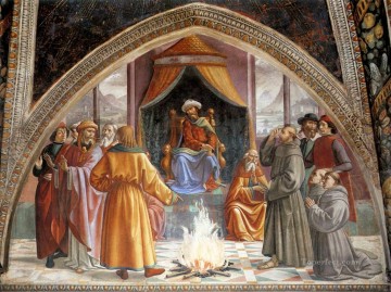 スルタン・ルネッサンス前の火災テスト フィレンツェ ドメニコ・ギルランダイオ Oil Paintings